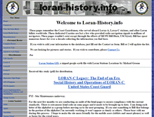 Tablet Screenshot of loran-history.info